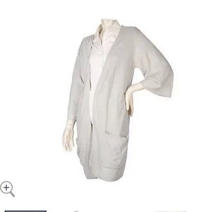 Susan Graver Plush Knit Oversized Long Cardigan